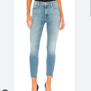Mother Jeans - the stunner zip ankle fray
